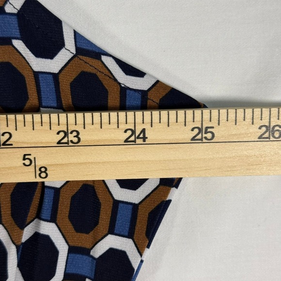 Michael Kors Sleeveless Top‎ Size 3x Geometric Print Zipper Detail - Picture 7 of 8